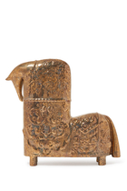 Gold Glazed Short Neck Horse